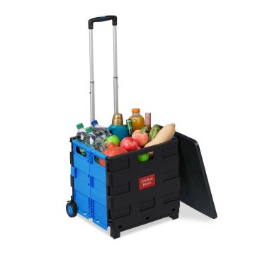 Тележка для покупок Relaxdays, 50 л, до 35 кг, 45,5 × 99 × 37,5 см