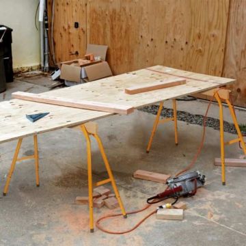 Sawhorses, 2 pcs, 100 × 90 × 34 cm