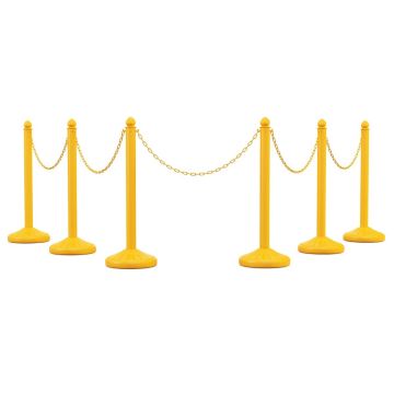 Plastpostid, 6 posti, 5 ketti, 33,02 × 33,02 × 99,06 cm