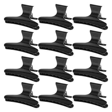 Juuksekinnised ACTIVESHOP, 12 tk, Mustad