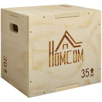 Плиометрический тренировочный ящик, 3 высоты, 40,5 × 30,5 × 35,5 см