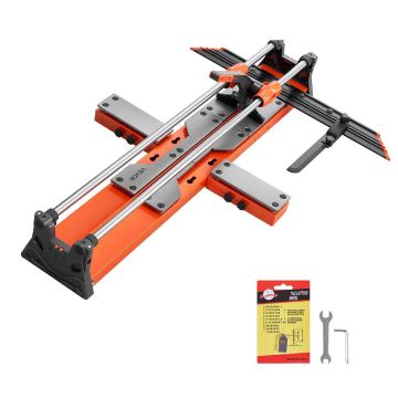 Plaadilõikur VEVOR TC-S05-1000, 1000 mm lõikepikkus, Oranž, 1320 × 870 × 185 mm