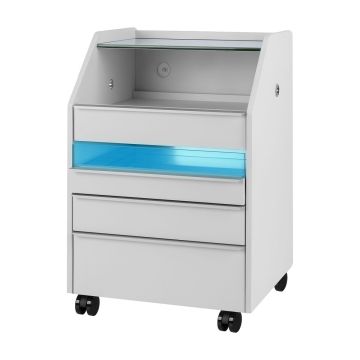 Подологическая тумба ACTIVESHOP 984, 4 ящика, Серая