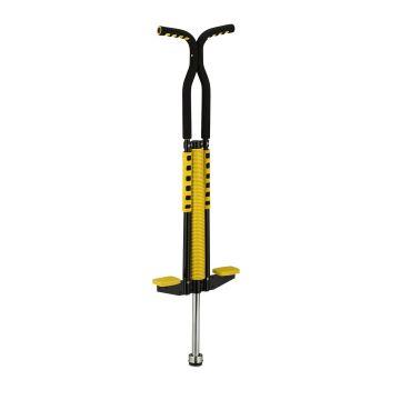 „Pogo“ hüppekepp Relaxdays, 25–60 kg, kollane, 103 × 29 × 6 cm