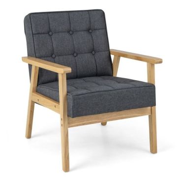 Lounge armchair, Grey/Sand, 69 × 79 × 63 cm