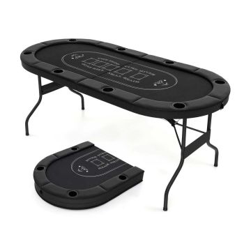 Poker table, up to 8 players, 182 × 82 × 75 cm