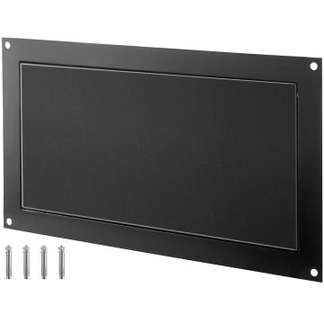 Вентиляционная решётка VEVOR FHTFKSX-16''x8'', Настенная, Чёрная, 465 × 260 × 22 мм