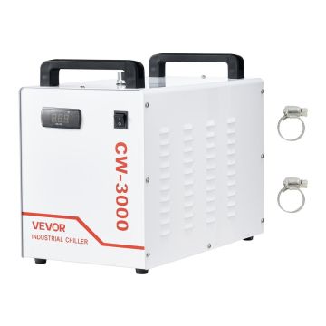 Tööstuslik veejahuti VEVOR CW-3000, 9 l, 10 l/min, 58,5 × 48 × 38 cm