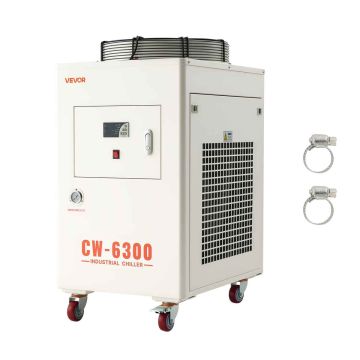 Промышленный охладитель воды VEVOR CW-6300, бак 40 л, 68,5 × 123 × 86,5 см