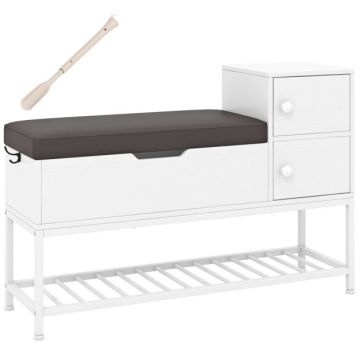 Hallway bench, 2 cabinets, 100 × 68 × 30 cm