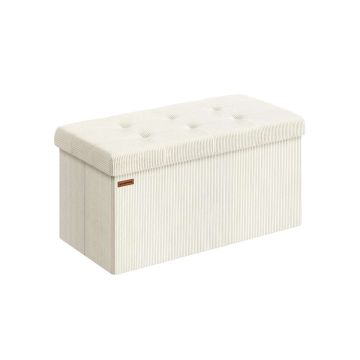 SONGMICSi esikupink, hoiukastiga, 89 l, Valge, 76 × 38 × 38 cm
