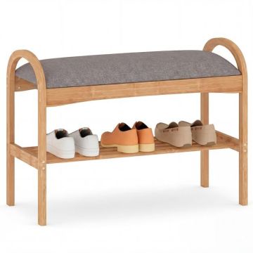 Entrance bench, With lattice shelf, 69.85 × 50.8 × 31.75 cm