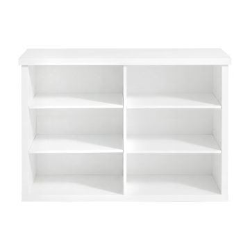 Esikupink VASAGLE, 6 sektsiooni, Valge, 80 × 50 × 29,5 cm