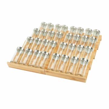 Maitseaineriiul Relaxdays, 8 alust, 4 × 48,5 × 40,5 cm