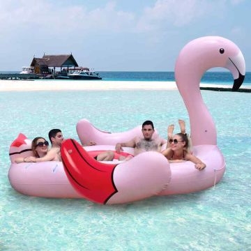 Pripučiama flamingo formos sala, 4–6 žmonėms, 308 × 320 × 175 cm