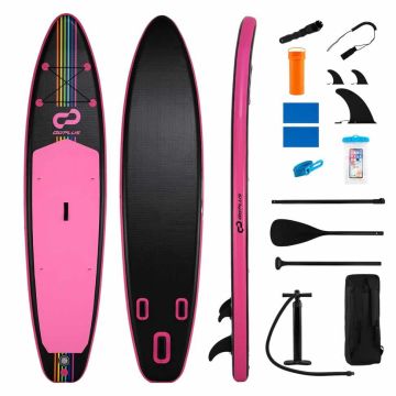 Inflatable paddleboard-kayak, 11', pink