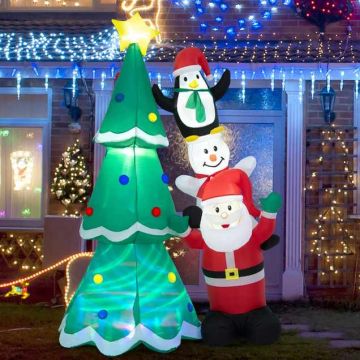 Inflatable Christmas decoration, 160 × 266 × 110 cm