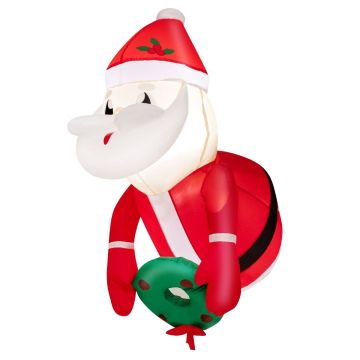 Inflatable Santa Claus decoration, 2 LED lights, 45 × 60 × 100 cm