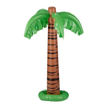 Täispuhutav palm Relaxdays, 1 tk, Roheline/pruun, Ø 62 × 80 cm