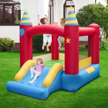 Inflatable jumping castle with slide, up to 3 children, 3–10 years old, 260 × 1190 × 205 cm