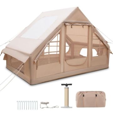 Inflatable tourist tent, 4-6 people, 296 × 206 × 200 cm