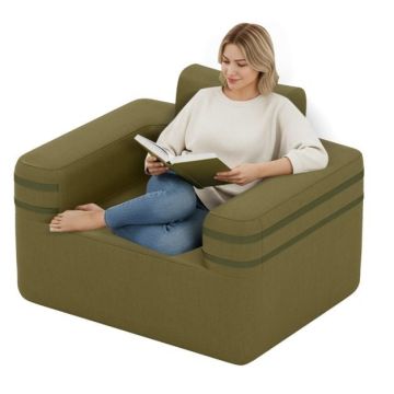 Inflatable tourist sofa, with built-in pump, 103 × 83 × 78 cm