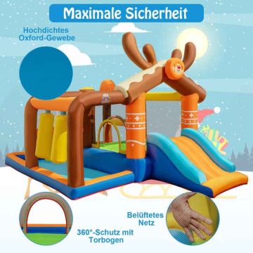 Inflatable children's play castle, 7 in 1, 420 × 310 × 260 cm