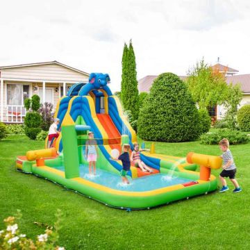Inflatable Water Slide, 9 in 1, 12.5 × 15.5 × 8.2 ft