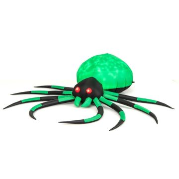 Inflatable Spider Decoration, Rotating Lights, 200 × 180 × 50 cm