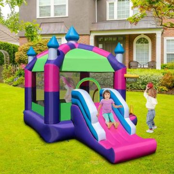 Inflatable play castle, 5 in 1, Multicolored, 385 × 300 × 332.5 cm