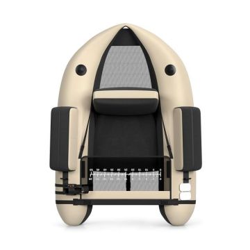 Inflatable fishing boat, 1 person, Sand, 135 × 110 × 54 cm