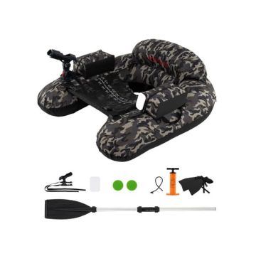 Inflatable fishing boat, 2 air chambers, 111 × 104 × 46 cm