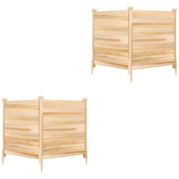 Privacy fence, 2 panels, 3 posts, 119 × 119 × 115.5 cm
