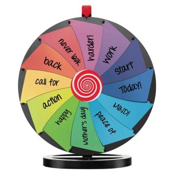 Prize wheel, with marker and eraser, 60 × 28 × 70 cm