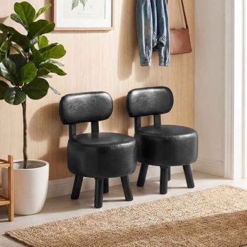 Tumba, 2 tk, Must, 33,5 × 35 × 51 cm