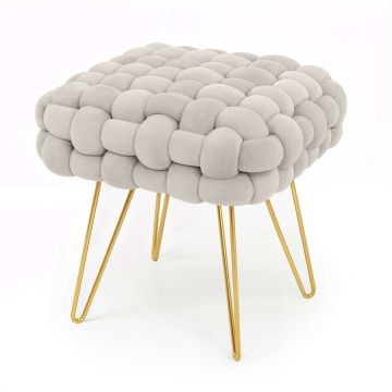 Puf DOTTY, beež, 38 × 42 × 38 cm