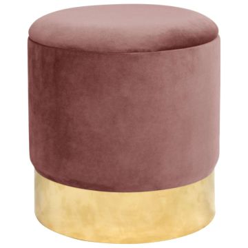 Puf Golden, hoiukastiga, roosa/kuldne