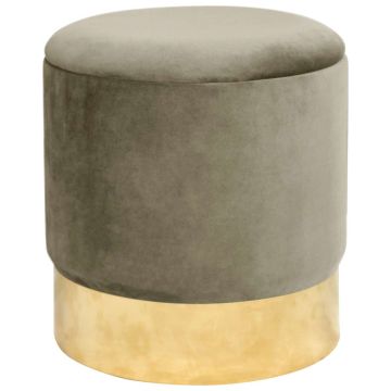 Puf Golden, hoiukastiga, beež/kuldne