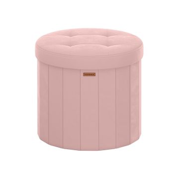 Tumbake SONGMICS, hoiukastiga, 65 l, Roosa, Ø 46 × 45 cm