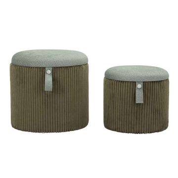 Tumbade komplekt Bolzano, 2 tk hoiuruumiga, Ø 38 × 38 cm; 32 × 32 × 28 cm