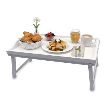 Hommikusöögialus Relaxdays, kokkupandavate jalgadega, Valge, 50 × 20 × 30 cm