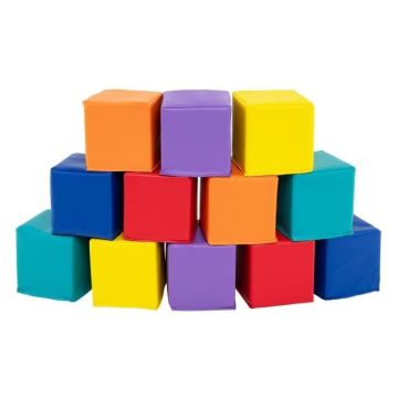Foam blocks, 12 pcs, 14 × 14 × 14 cm