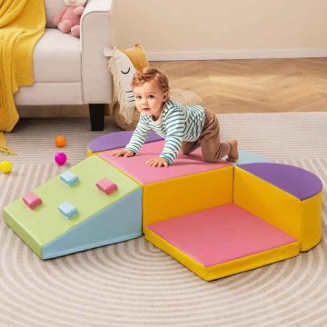 Foam climbing block set, 6 pcs, Multicolored
