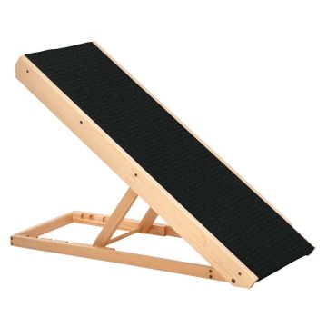 PawHut koerahüppetamm 90x40x61cm, helepruun/must värv