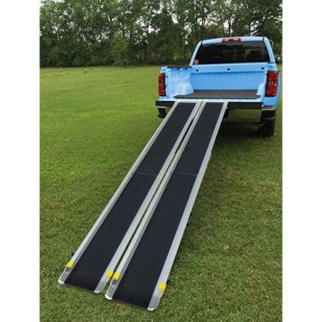 Ramp for wheelchairs and scooters, adjustable