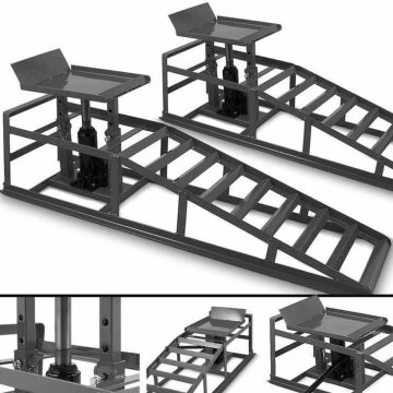 Hüdraulilise tõstukiga kaldteed, 2x2000 kg.