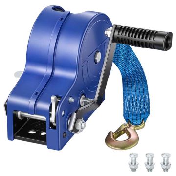Käsitsi paadivints VEVOR HW2500A, 1588 kg, 6,1 m lint, 310 × 270 × 200 mm