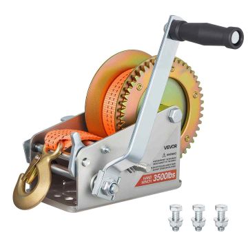 Paadi käsivints VEVOR HW2500A, 1588 kg, 6,1 m lint, 300 × 275 × 181 mm