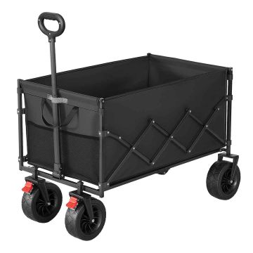 Käsikäru SONGMICS GFW201G101, 200 l, Must, 55 × 91 × 98 cm
