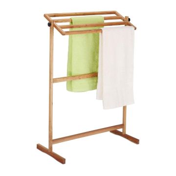 Сушилка для полотенец Relaxdays 10037921.0, 4 перекладины, 66 × 98 × 31 см